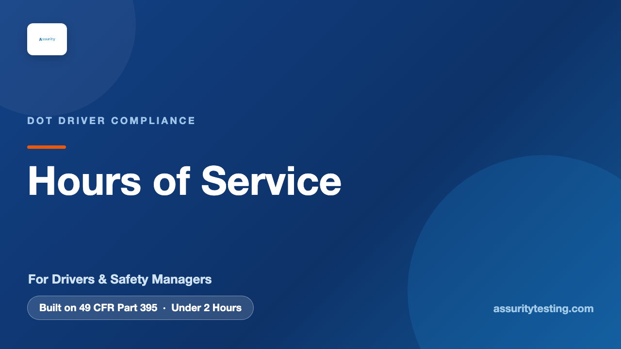 DOT Hours of Service Training